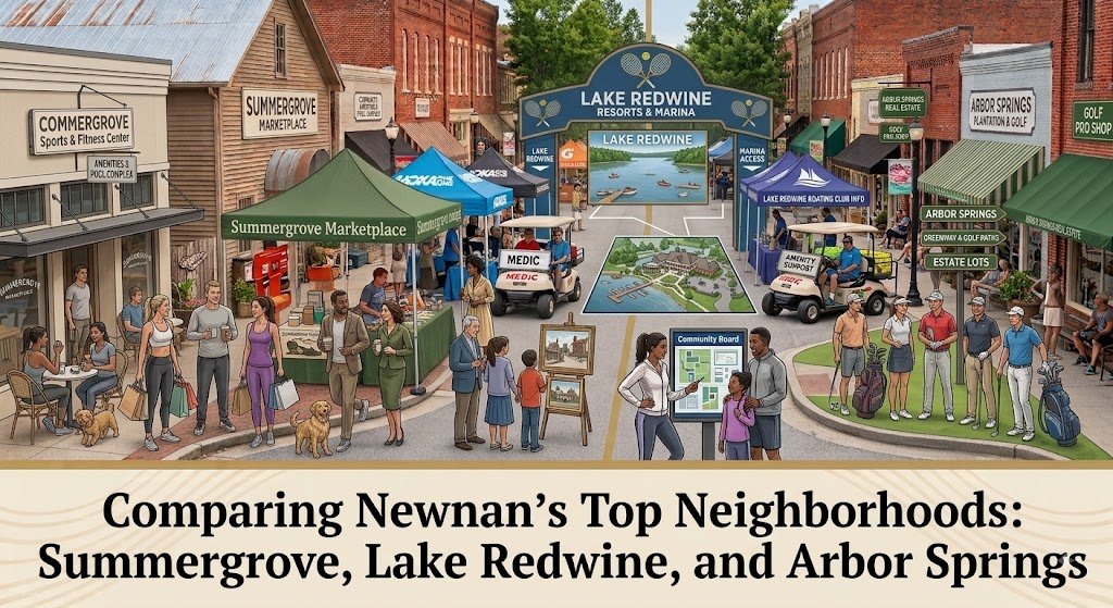 Comparing Newnan's Top Neighborhoods: Summergrove, Lake Redwine, and Arbor Springs