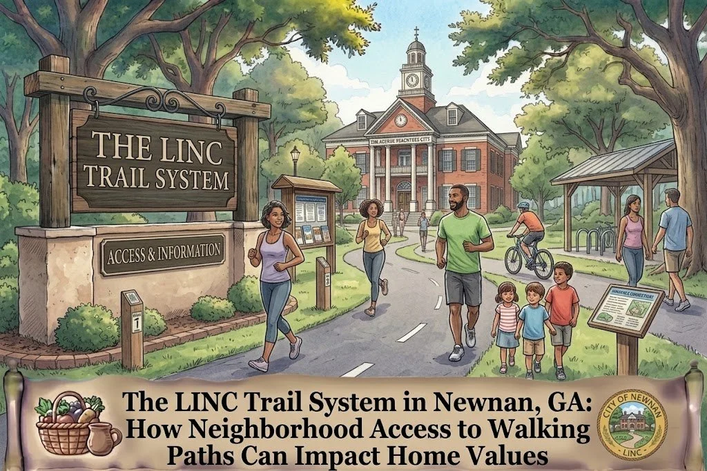 The LINC Trail System in Newnan, GA: How Neighborhood Access to Walking Paths Can Impact Home Values
