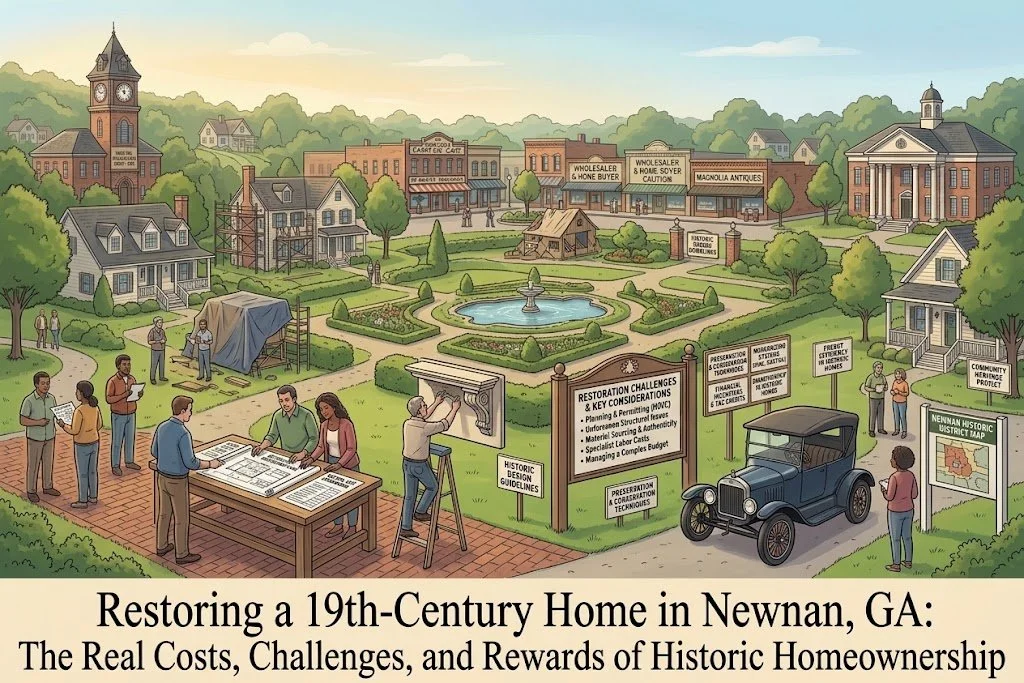Restoring a 19th-Century Home in Newnan, GA: The Real Costs, Challenges, and Rewards of Historic Homeownership