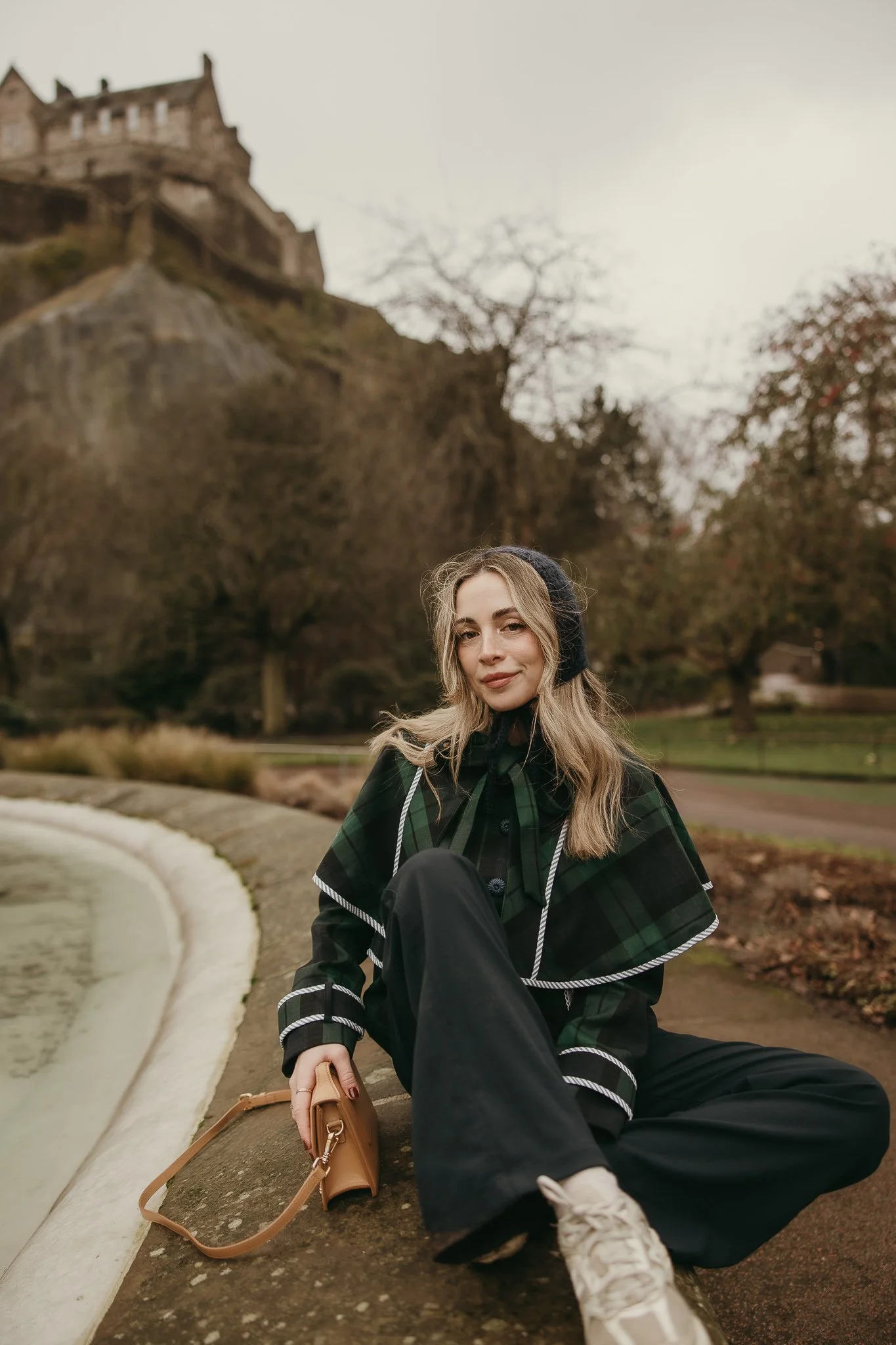 Natural solo portrait session in Edinburgh Old Town.