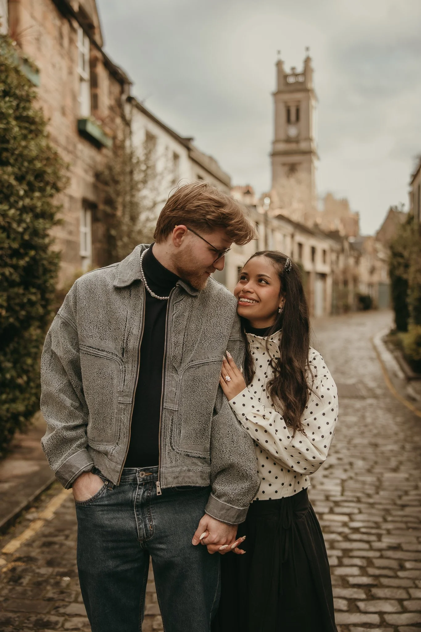 Natural Proposal Photography Circus Lane Edinburgh