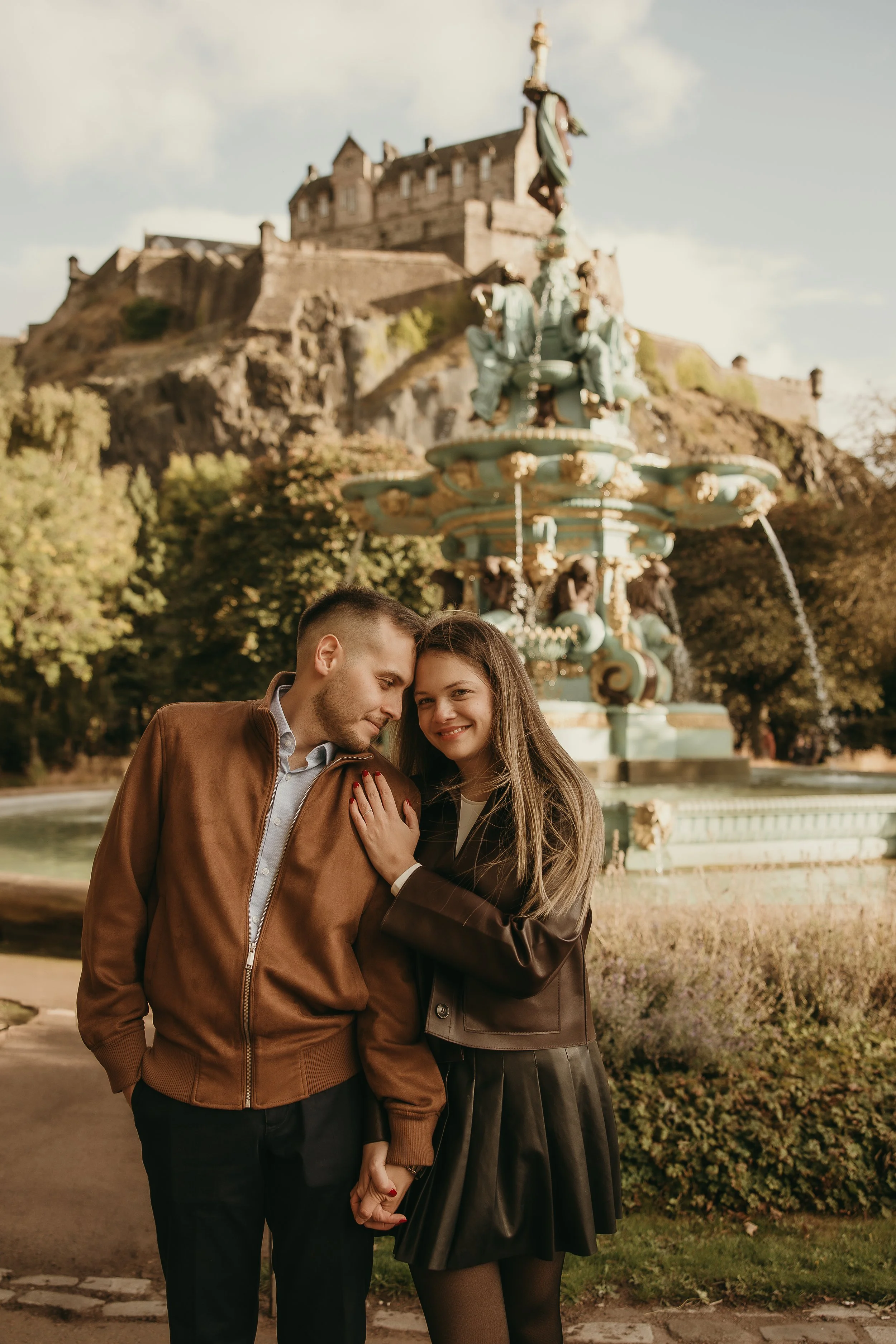 Surprise proposal captured in Edinburgh with emotional storytelling photography