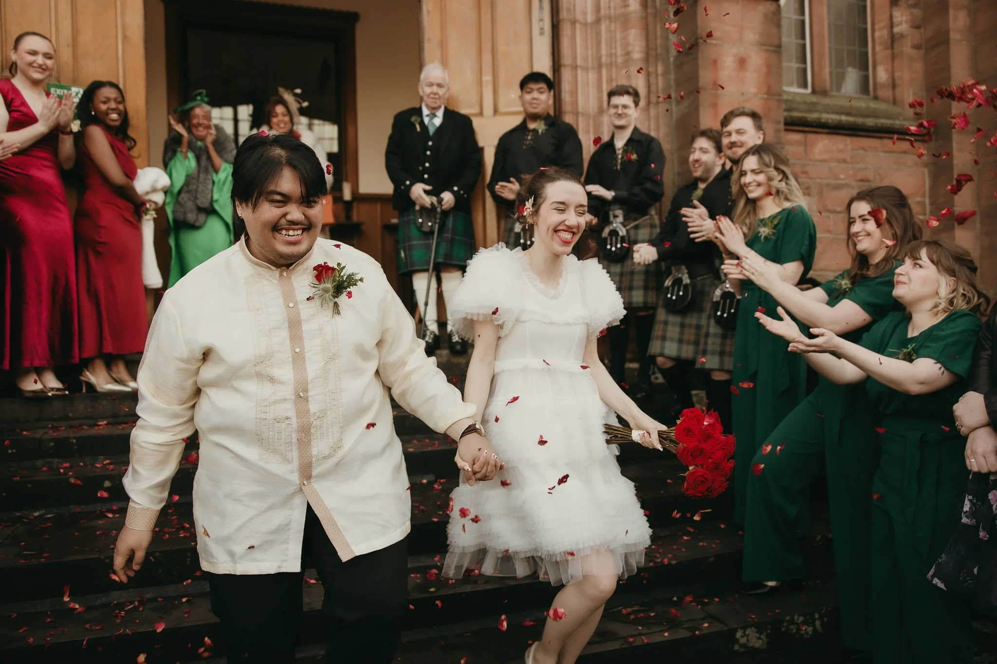 Exterior of Re:Hope Church set up for a wedding in Glasgow