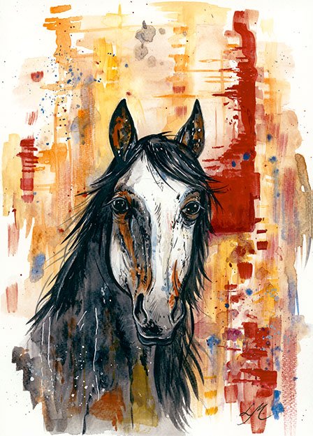 Colorful horse