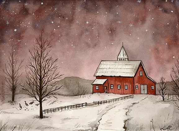 Winter Barn