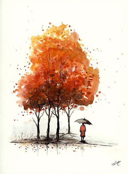 Walking in the rain