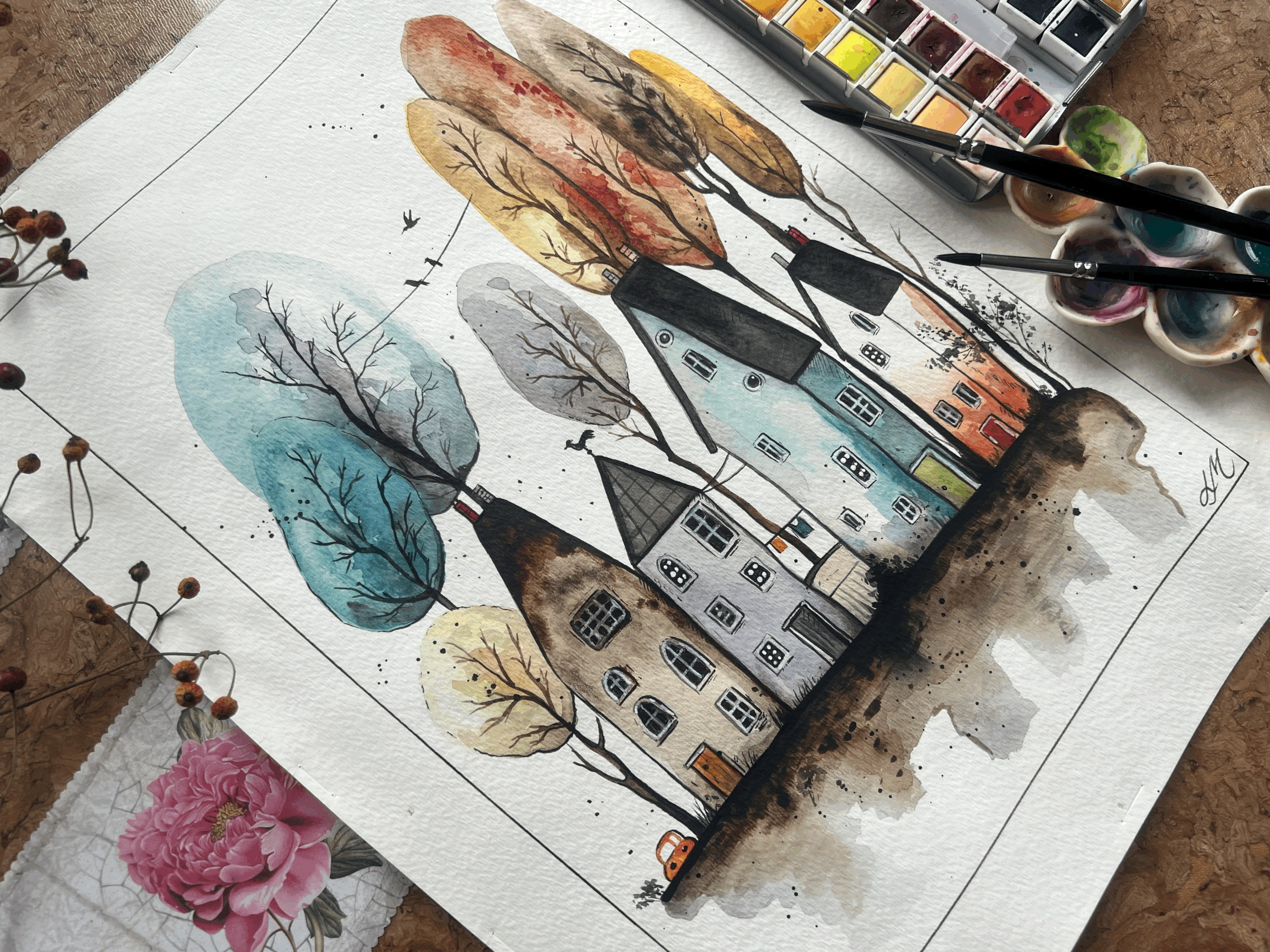 Whimsical village