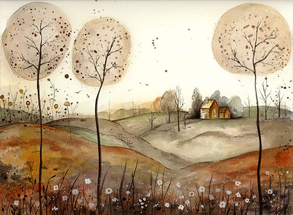 Autumn village
