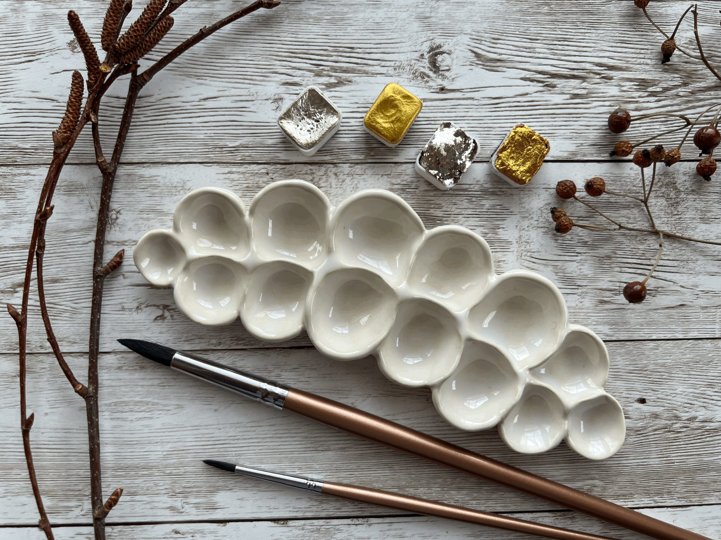 Ceramic Artist Paint Palette # 16