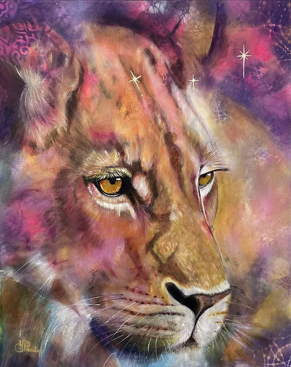 "The Queen" - Mixed Media on paper - 72x55cm **SOLD**