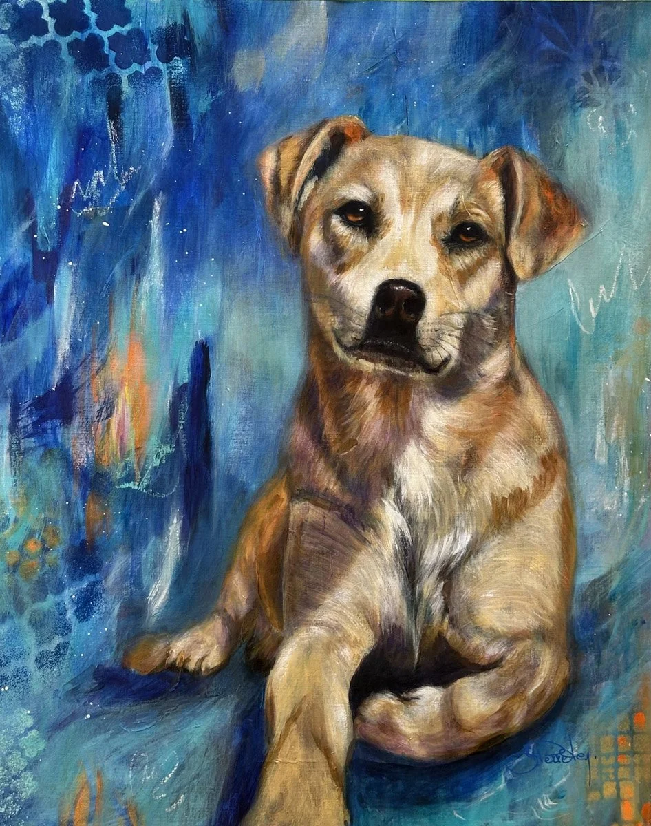 Gentle Strength - Acrylic on paper - 37.8x47.8 cm