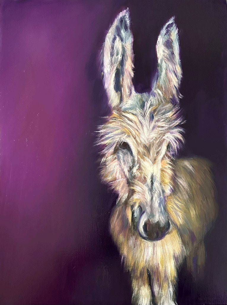 "Luna" - Oil on Acrylic - Gallery Wrapped Linen Canvas 40x30 cm