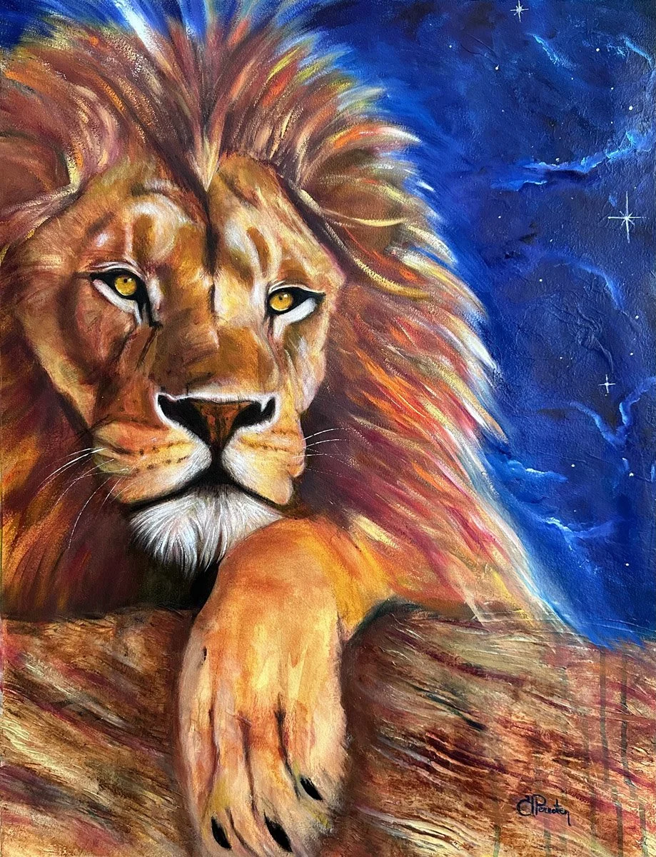 "Majesty" - Mixed Media on paper - 72x55 cm 