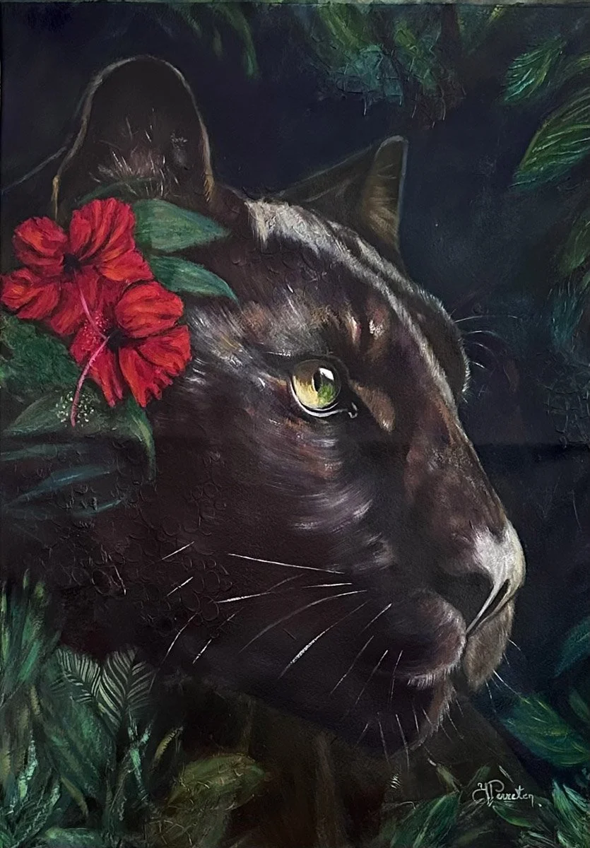 "The Eye of the Jungle" - Mixed Media on paper - 69x50 cm  **SOLD**