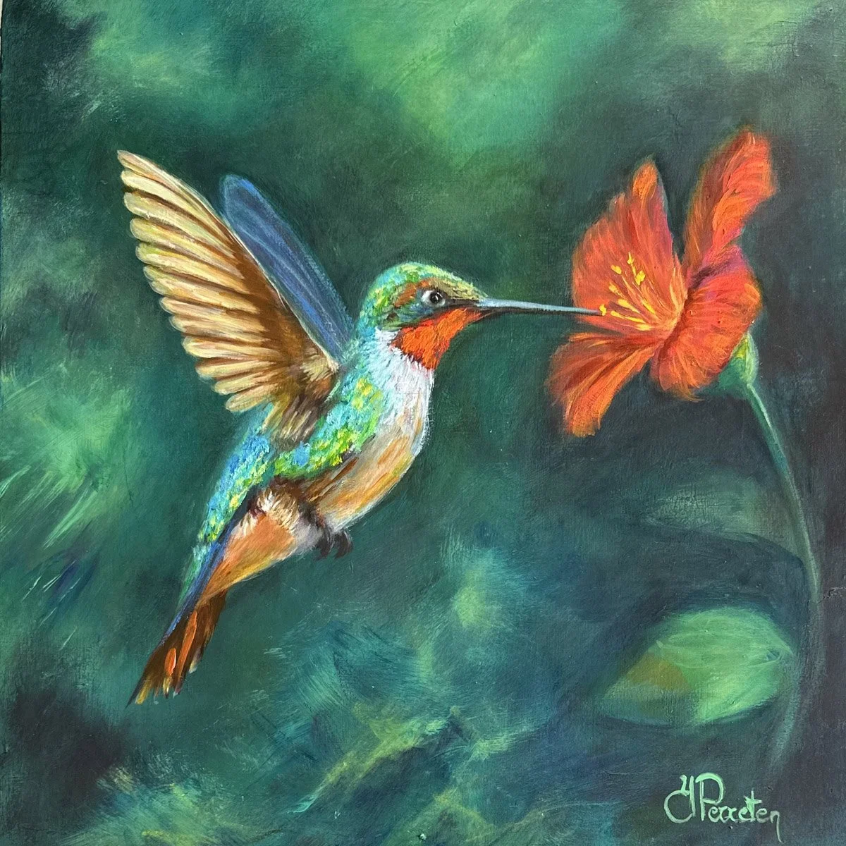 "Flicker of Light" - Oil on wood panel
30x30cm