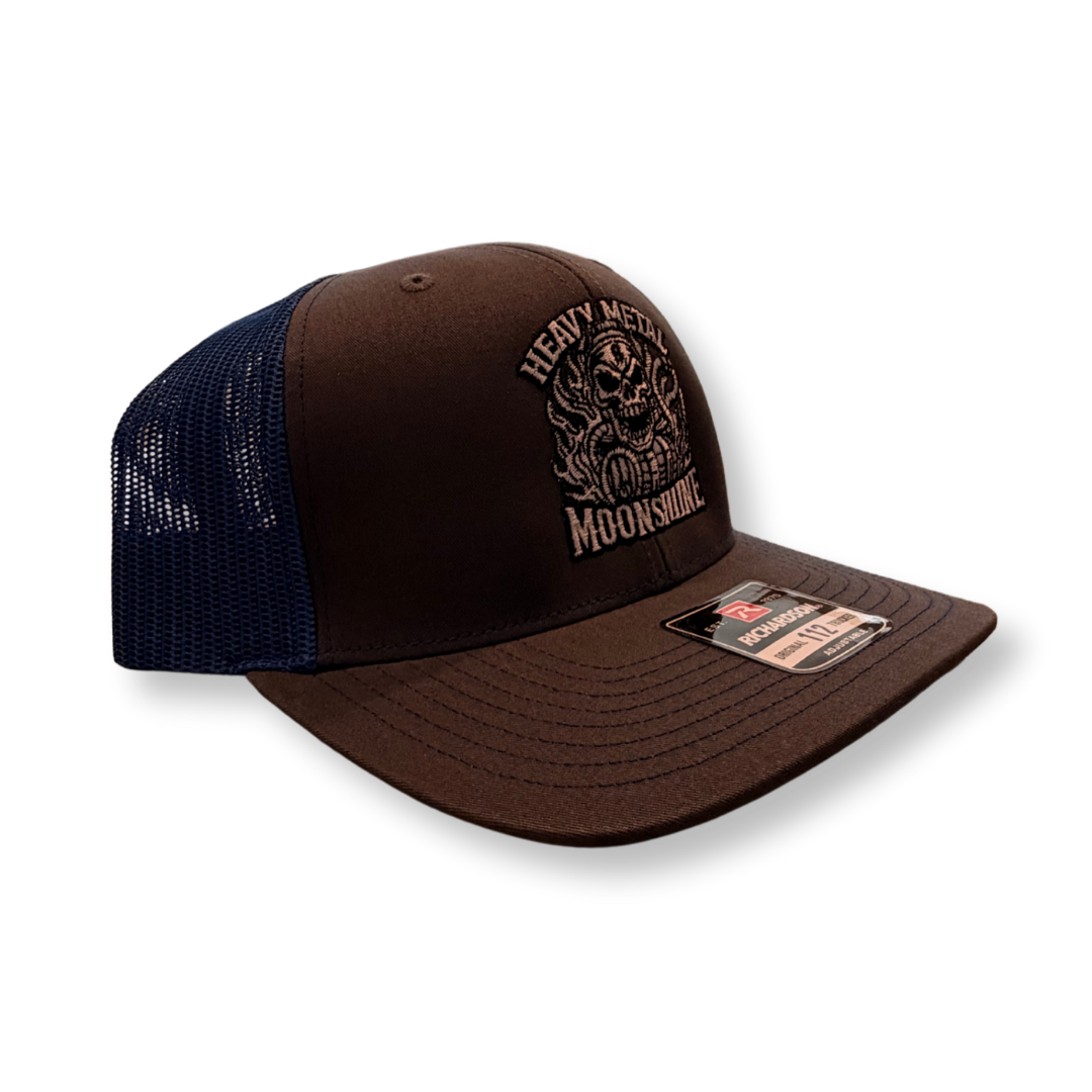 Dark Gray & Blue Trucker Hat.png