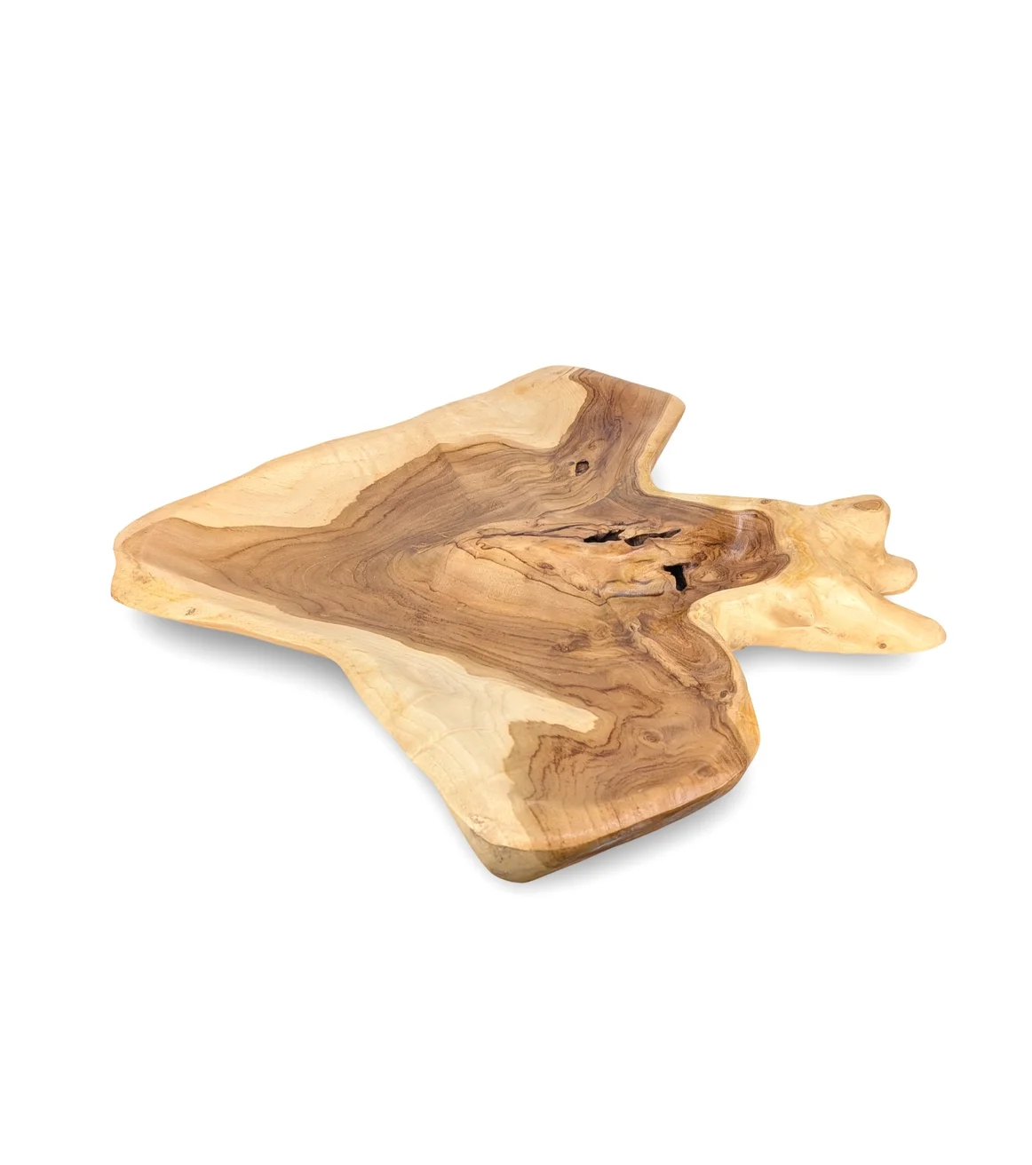 Bol de centre de table en bois