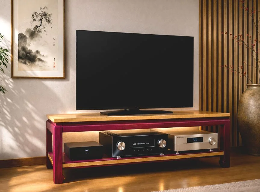 Purpleheart TV table