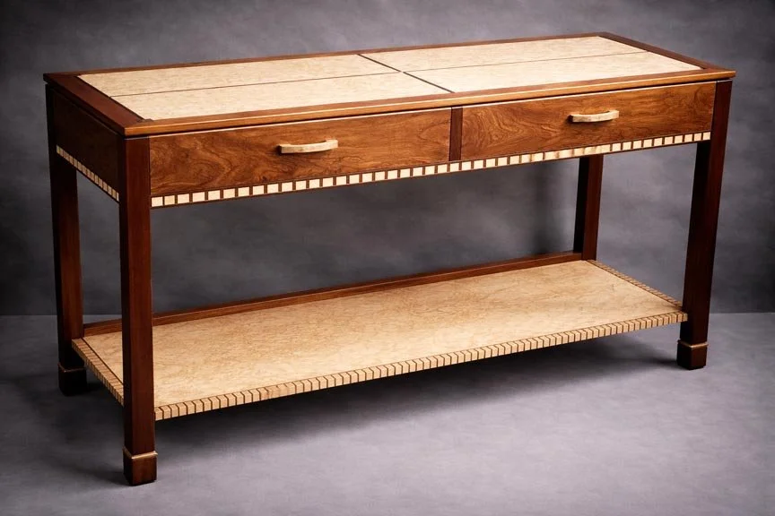 Mahogany Inlaid Hall Table