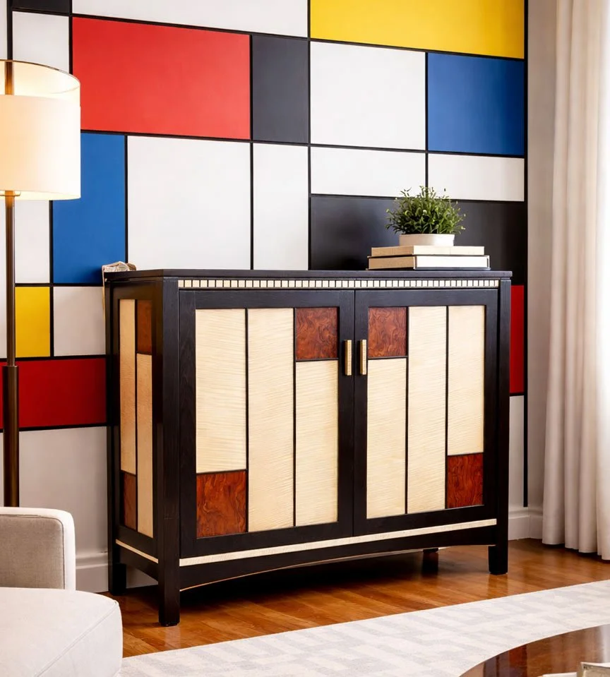 Piet Mondrian stereo cabinet