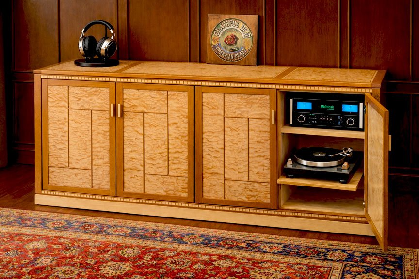 Quilted Maple Credenza