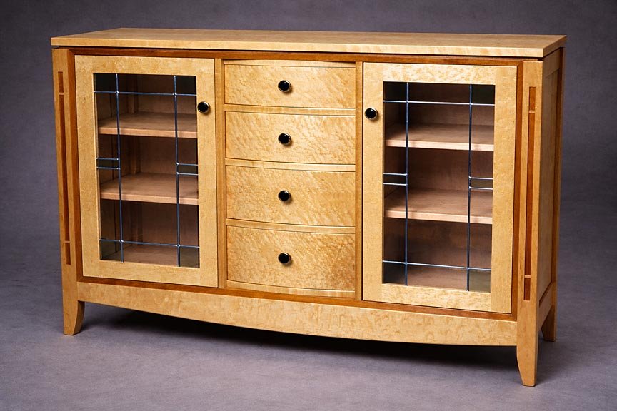 Leaded Glass Console