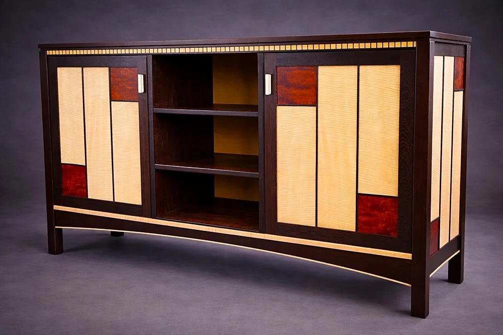 Piet Mondrian Stereo Credenza