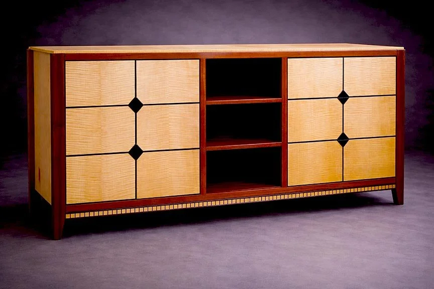 Sapele Curly Sycamore Wenge Cabinet