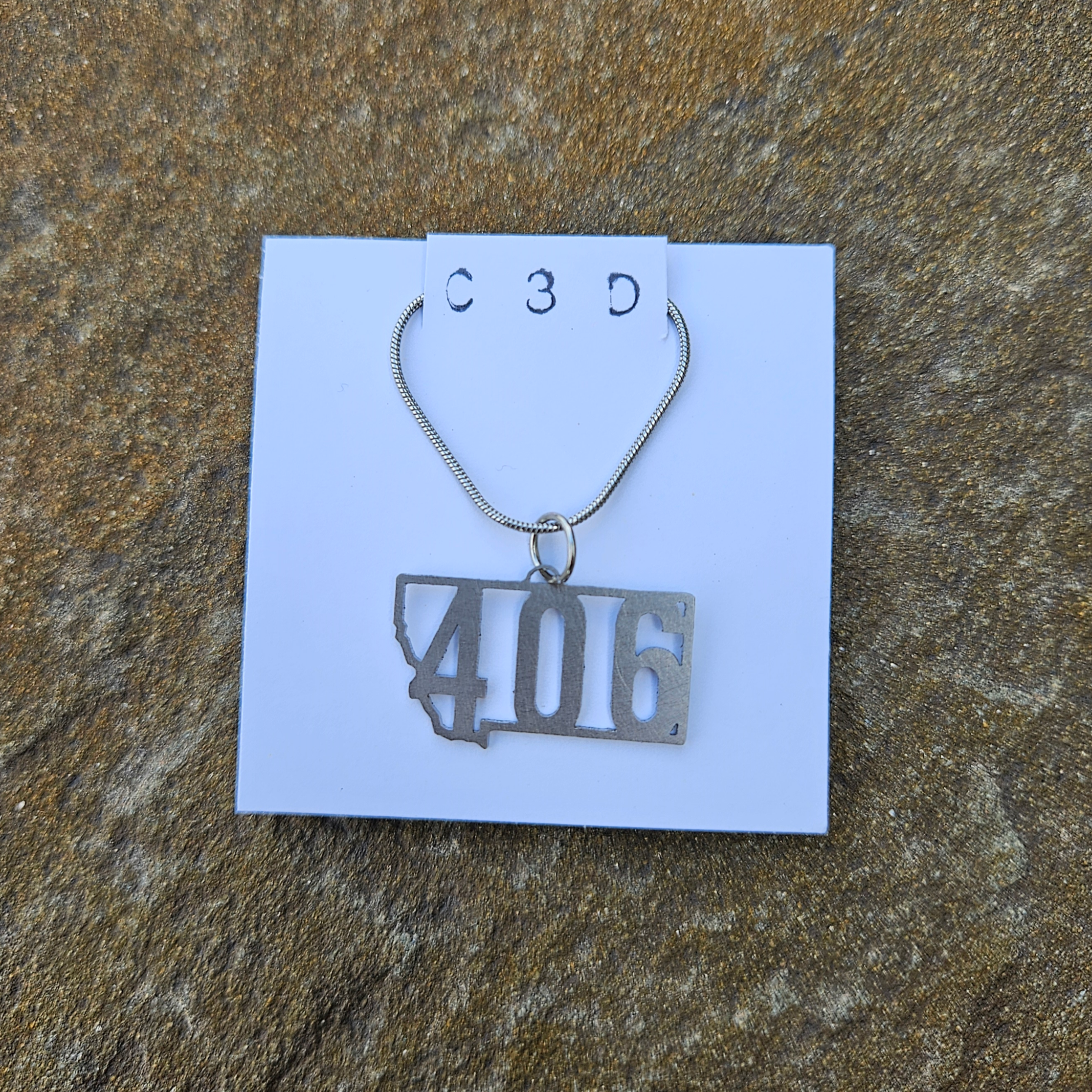 100% stainless steel Montana necklace with 406 design.