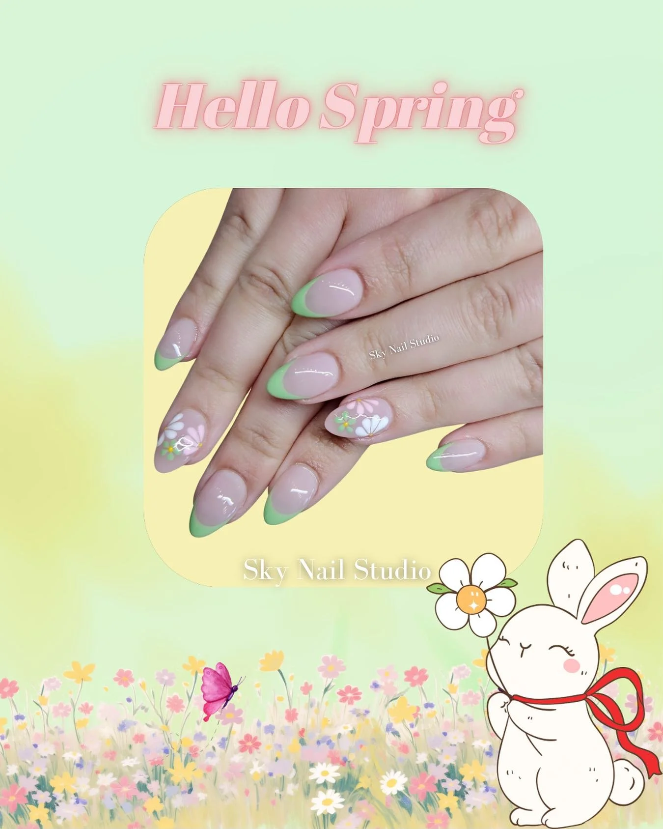 Hello spring💐☀️🌸

Book your spring nails today💅🌷🤗

☀️🌸💅 #nail #nailsofinstagram #nails💅 #nailstyle #nailstyle #nailsmississauga #nails2026❤️❤️ #nailsforever ☎️905-890-8881 to book your appointment @skynail.sauga