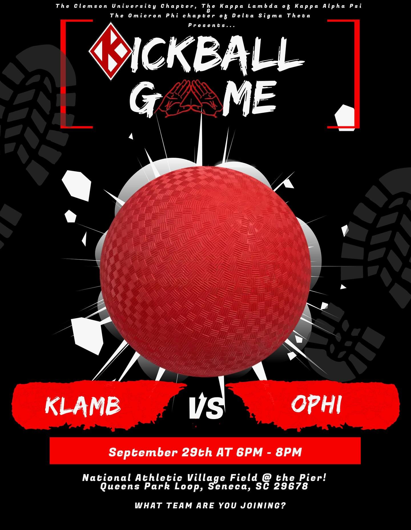 Come out and join us on September 29th for our kickball tournament, KLamb Vs. OPHI‼️ 

📍National Athletic Village Field @ the Pier! 

Have fun and be competitive ‼️‼️