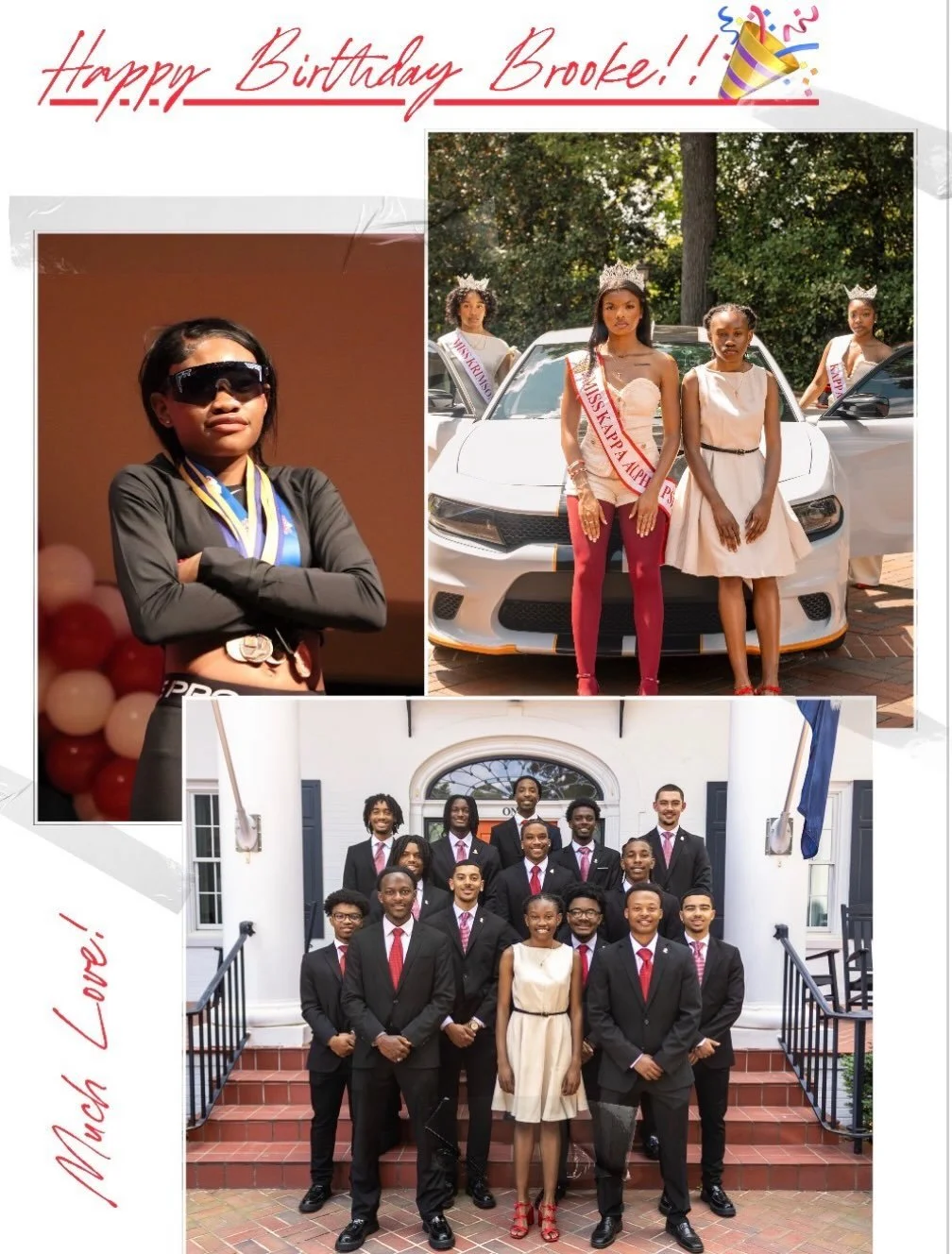 The Kappa Lambda Chapter would like to wish Ms. Brooke Lesane-Howard a Happy Birthday! It has been a pleasure to watch you grow and flourish in our Royal Court. We deeply appreciate your contributions to Kappa Lambda and Clemson University! Continue 