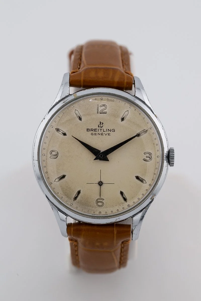 Breitling Early 1950s Genève Cal. 1904 Chrome Sub-Dial Manual