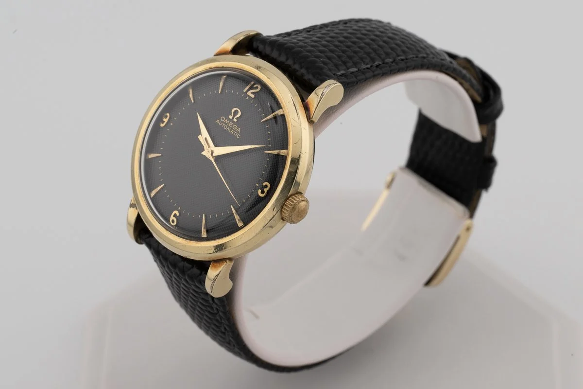 Omega Black Dial Bumper Automatic 001.jpg
