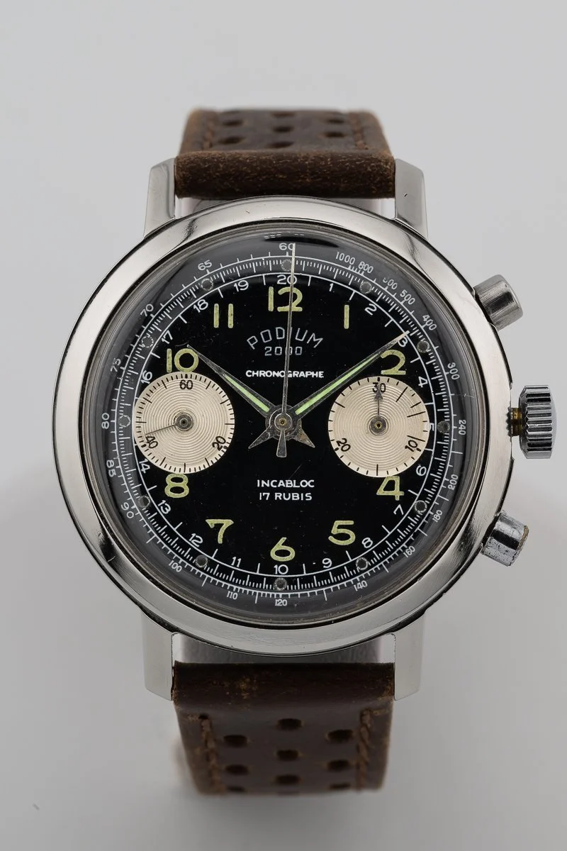 Podium 2000 Late 1960s Reverse Panda Landeron Chronograph