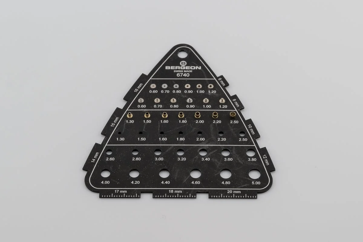 Crown and Stem Size Gauge