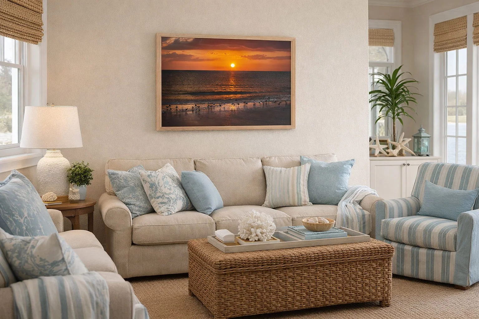 Sanderling in the AMI sunset (Coastal Room).jpg