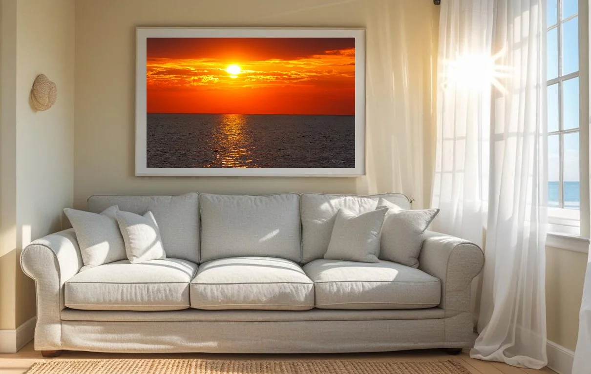 Sunset over the bay (Yellow Coastal).jpg