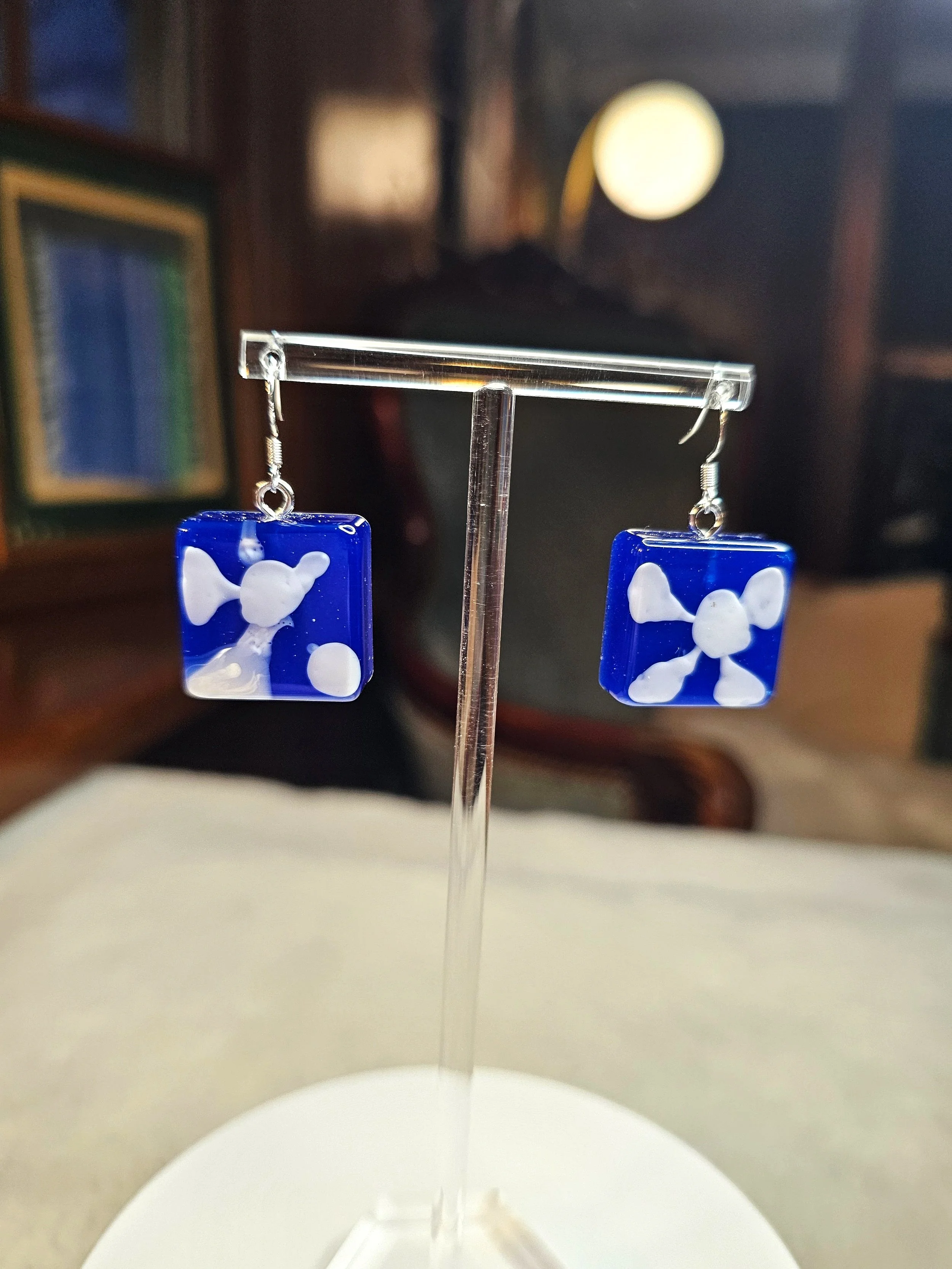 M Blue Spot Dangle