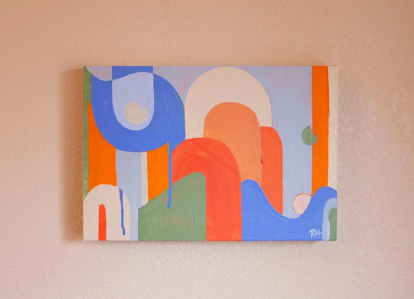 &lsquo;Sherbert Skies #3&rsquo;
12&rdquo;x8&rdquo;
Acrylic on canvas

Available on my online store. Link in bio 🔗🩵
