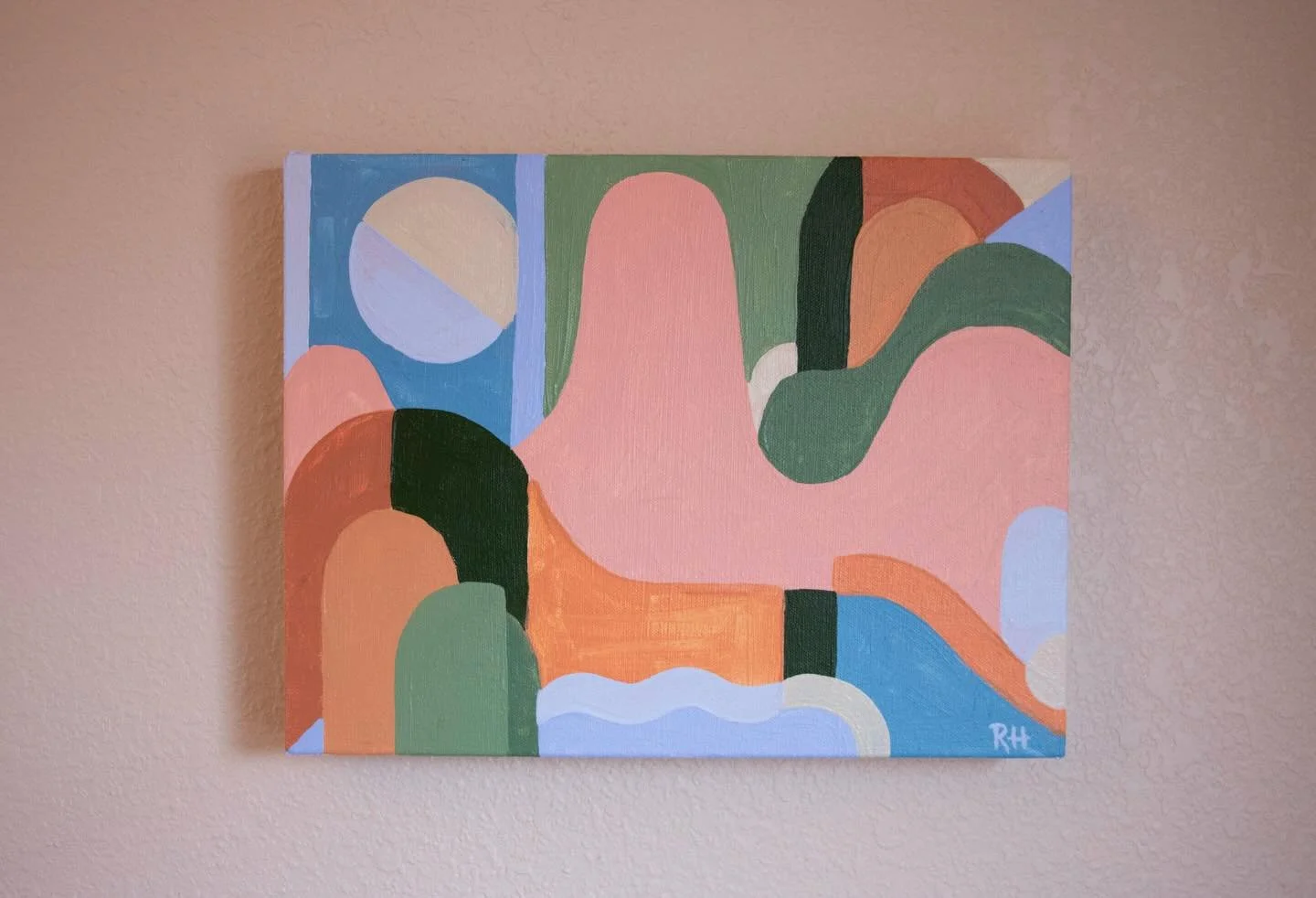 &lsquo;High Desert Hills&rsquo;
12&rdquo;x9.25&rdquo;
Acrylic on canvas

Available on my online store. Link in bio 🔗🩵