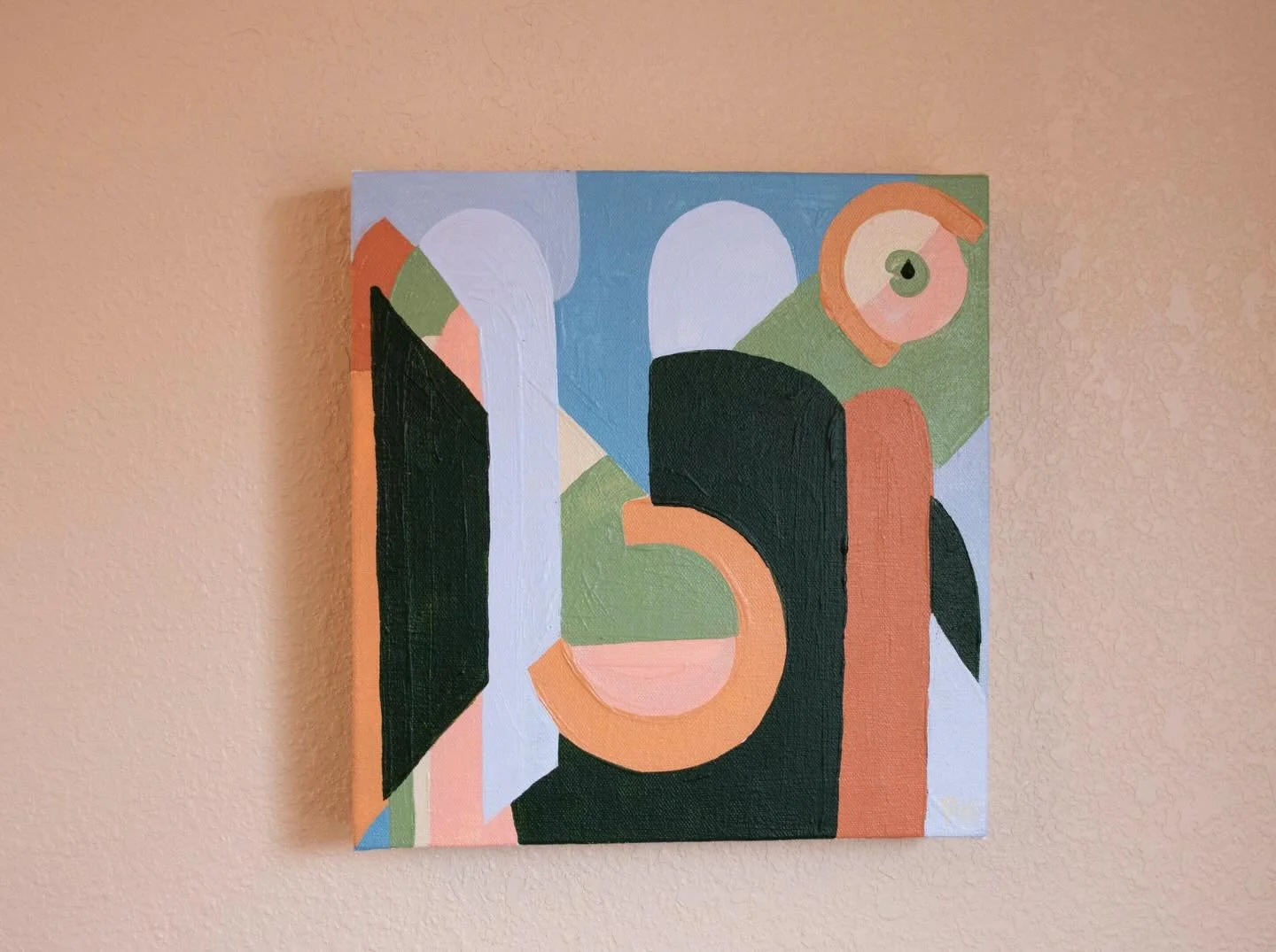 &lsquo;Desert Spins&rsquo;
9&rdquo;x9.25&rdquo;
Acrylic on canvas

Available in my online store. Link in bio 🔗🩵