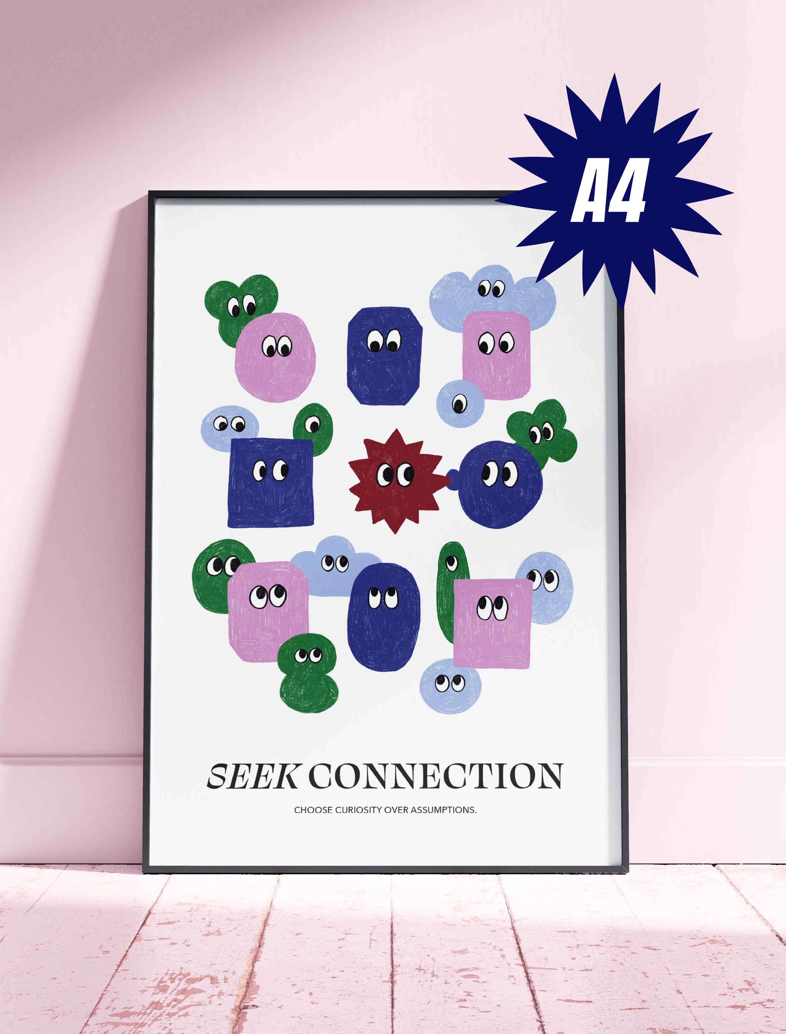 SEEK CONNECTION | A4 Kunstdruck