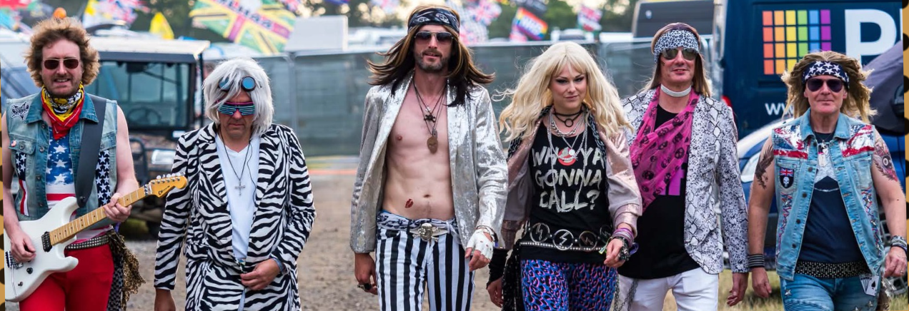 That 80s Rockshow performing live 80s classic rock hits on stage at Tribute Music Fest