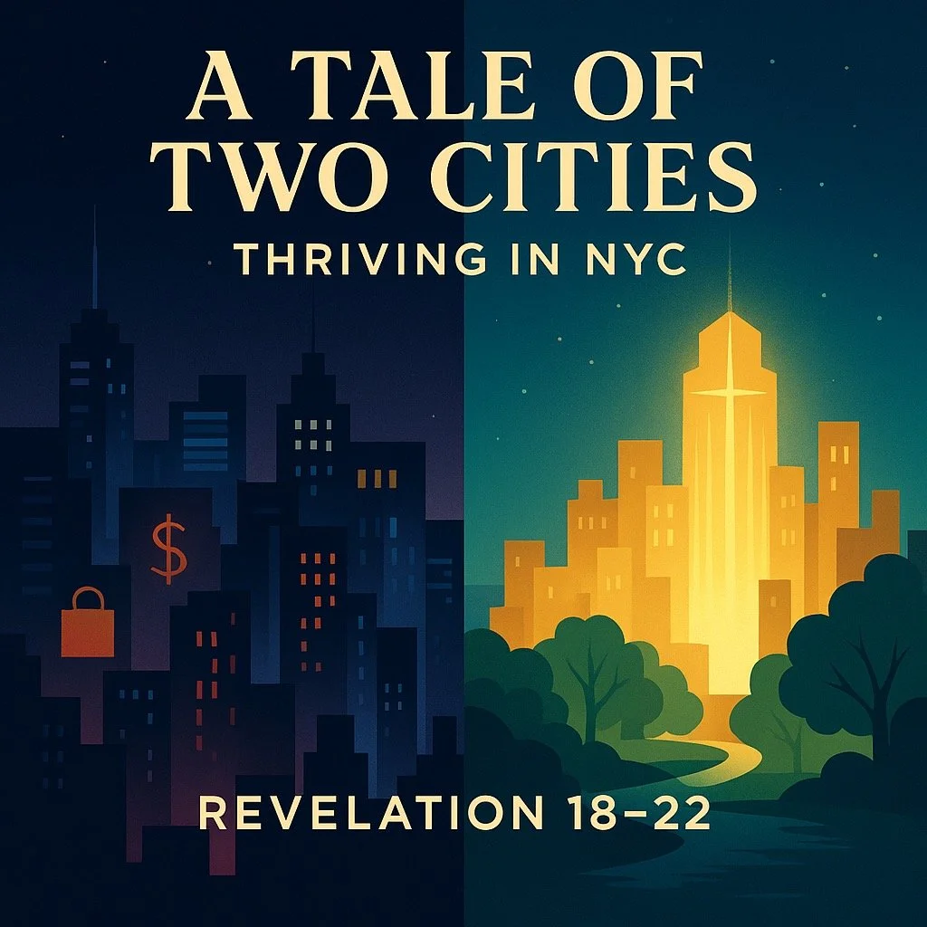 NYC: A City of Lust or Love?
Of Abundance or Barrenness?
Of Healing or Harm?

How you experience the city this fall depends on how you encounter Jesus.

🗓️ Join us Sunday, Sept 7 as we kick off a 3-part series from Revelation.

💬 Stick around after
