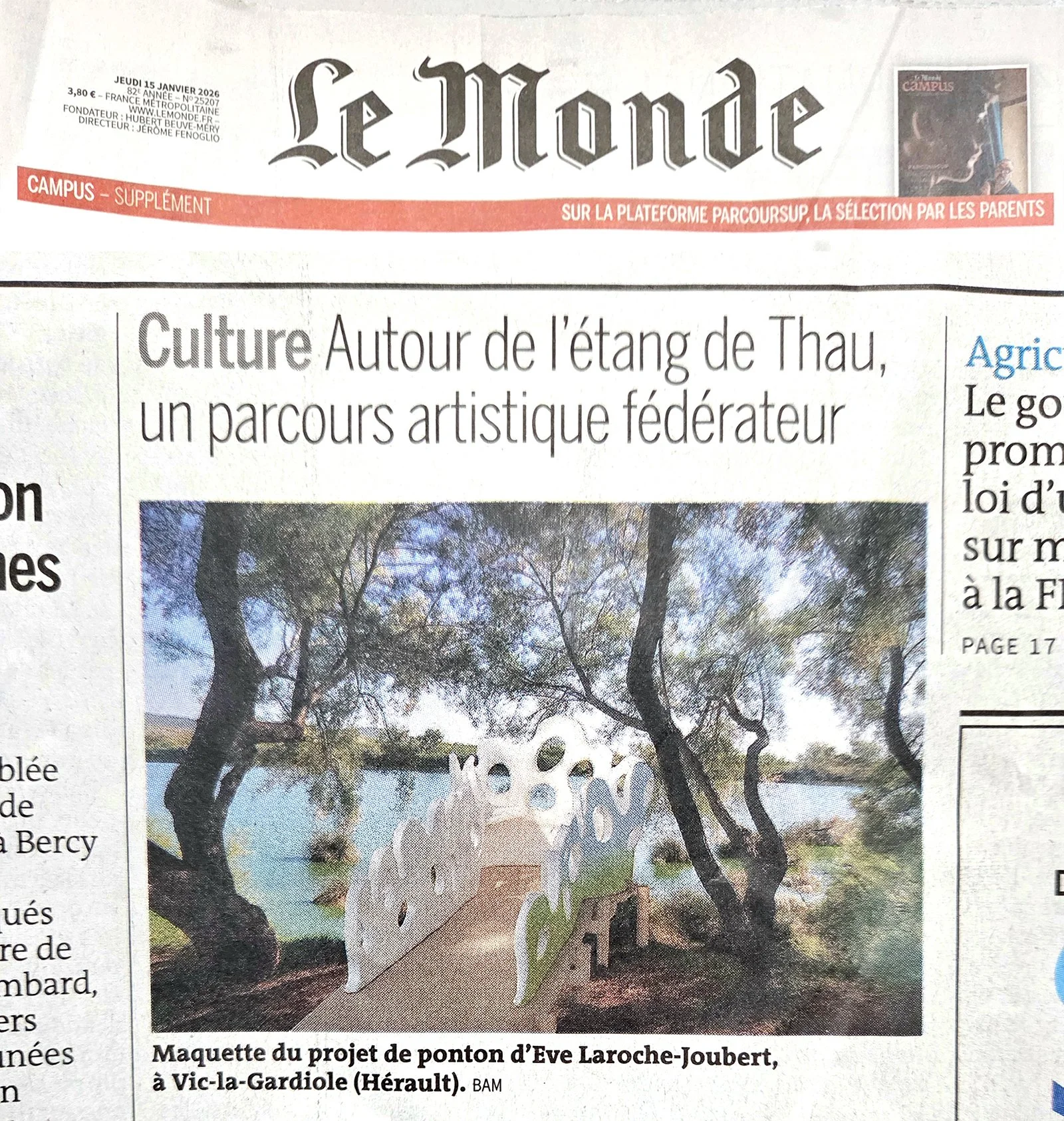 Featured in Le Monde, January 2026