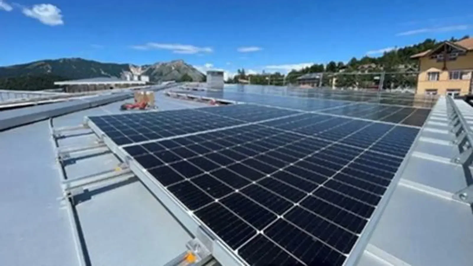 Solar installations at the demo site in Alpe Cimbra, Italy. Image: CER Green Land.
