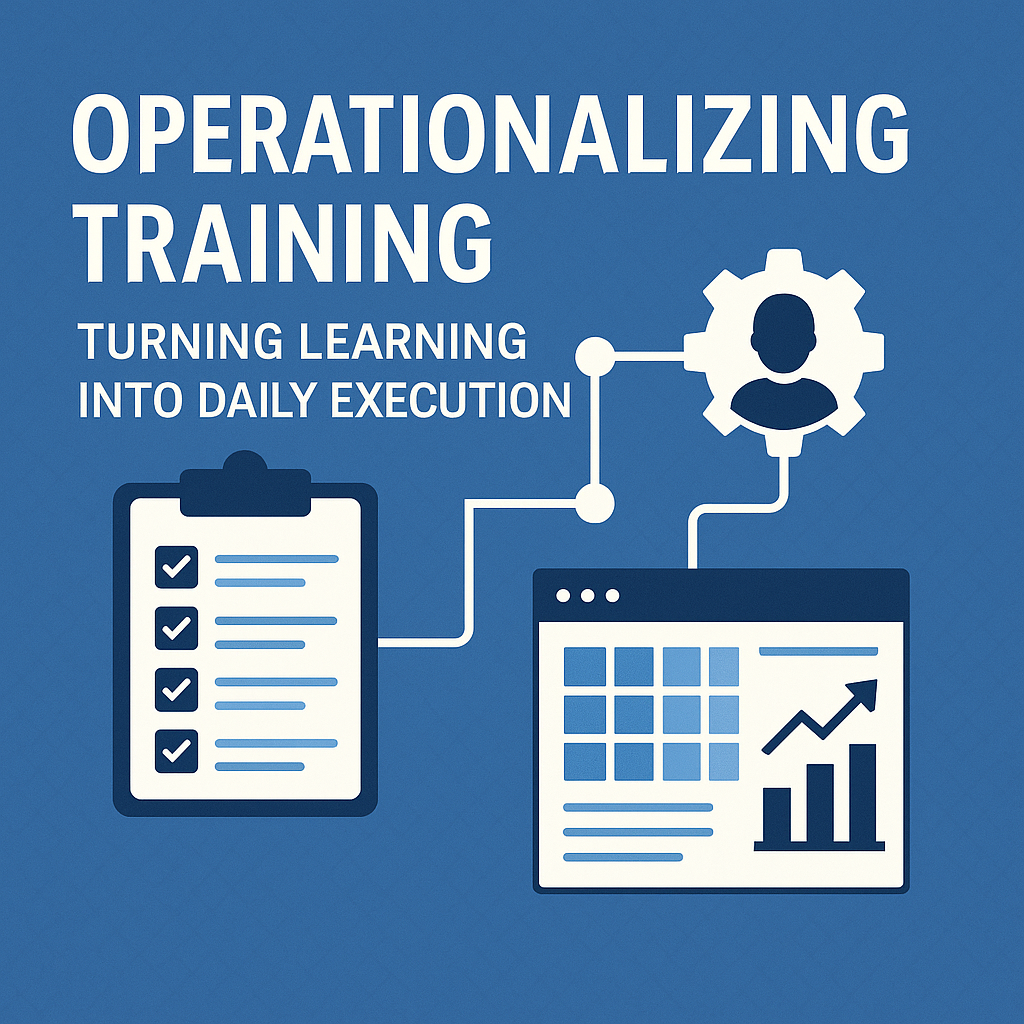 Operationalizing Training