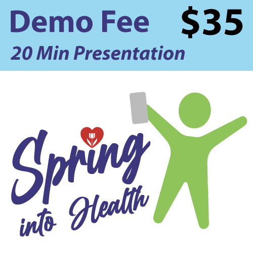 Demo/presentation only (no booth), in City Hall or on outdoor stage. 20 minutes of time.