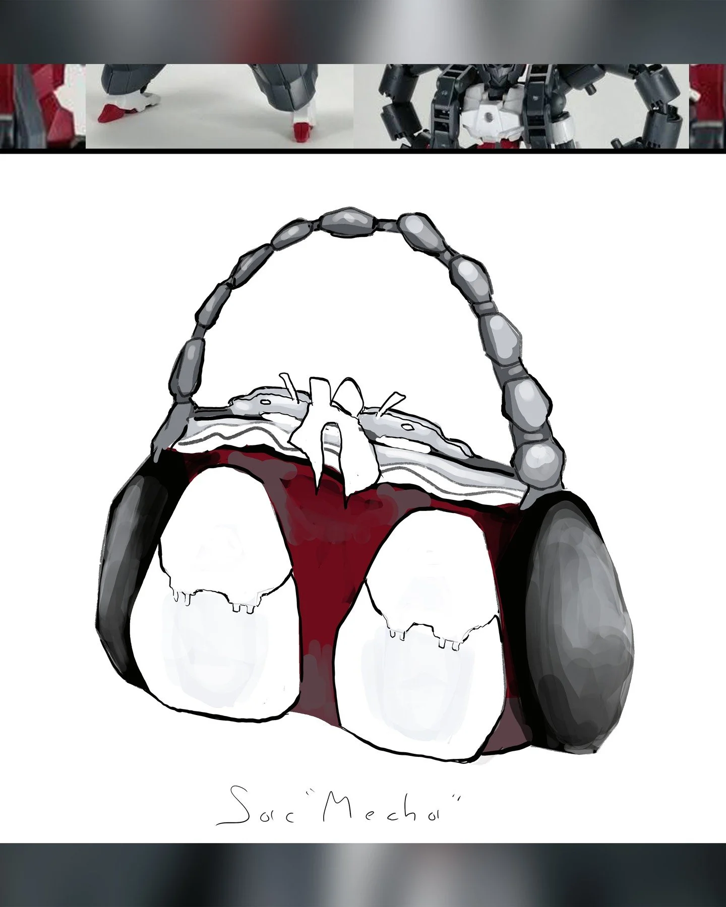 ☁️"z&eacute;ro" collection🧵📜🖋️ N 13 Sac &agrave; main de style mecha/Gundam 🤖!
J'ai essay&eacute; de concevoir un sac &agrave; main de style "Paris", qui int&egrave;gre les &eacute;l&eacute;ments esth&eacute;tiques du robot &q